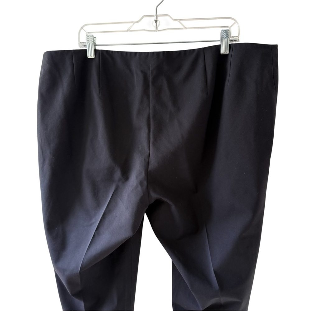 Lafayette 148 Black High Waist Cropped Ponte Dress Pants Women Size 18W Stretch - Picture 9 of 14